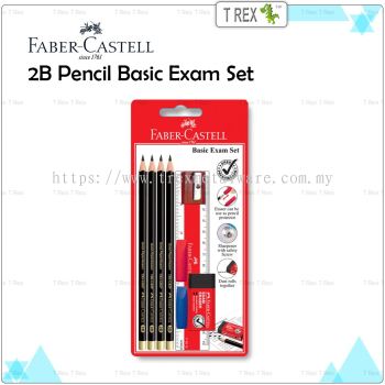 Faber Castell 2B Pencil Basic Exam Set