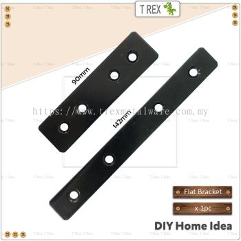 T Rex DIY Furniture Epoxy Black Flat Joint Bracket Brace