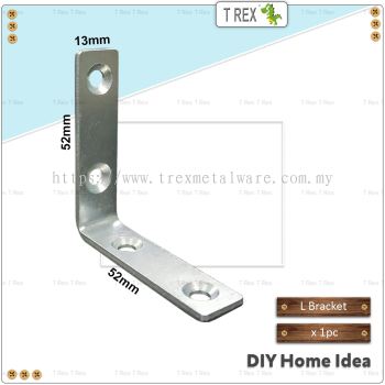 T Rex DIY 13mmx52mmx52mm Furniture Angle Corner L Joint Bracket Brace