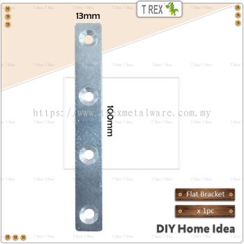 T Rex DIY 13mmx100mm Zinc Flat Join Bracket