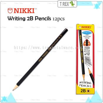 Nikki 2B Tri-Grip Pencil - 12pcs