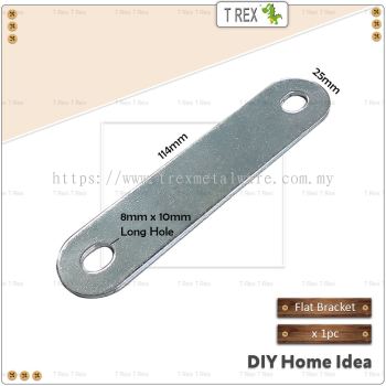 T Rex DIY 25mm x 114mm Furniture Flat Bracket