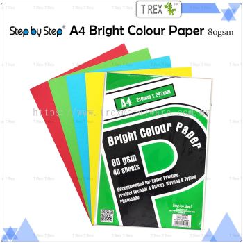 Step by Step A4 80gsm Bright Colour Paper