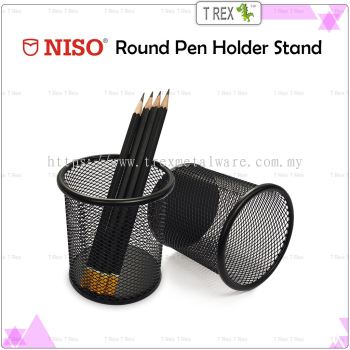 Round Metal Pen Holder Stand