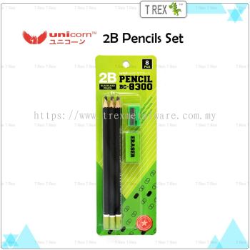 Unicorn 2B Pencil Set