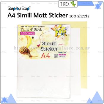 Step by Step A4 Simili Matt Sticker 100s