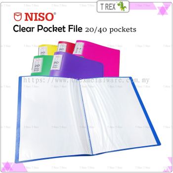 Niso A4 Clear Pocket File