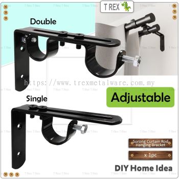 T Rex DIY Sorong Heavy Duty Curtain Rod Hanging Bracket