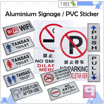 Aluminium Signage / PVC Sticker