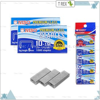 Niso Premium No.10-1M Staples 5box Value Pack / Bullet / Dawai Kokot / Ubat Stapler / School Office Stationery Office Supplies