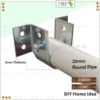 T Rex DIY Furniture Round Rod Pipe U Holder Connector Bracket