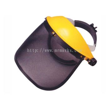 MK-SSH-3603 WEDD WINE MESH FACE SHIELD