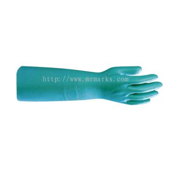 MK-HG340 EXTRA LONG SUPER NITRILE GREEN GLOVE