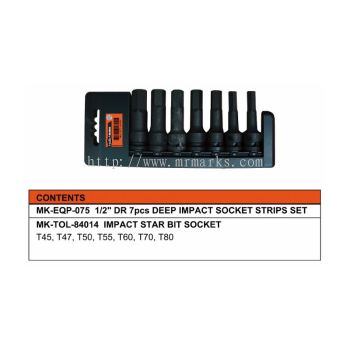 MK-SET-BIT004 07 PCS BIT SOCKET SET (84014)