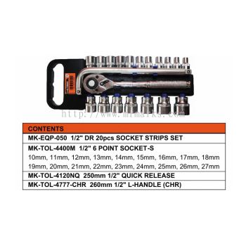 MK-SET-HAN001 (20 PCS BIT SOCKET SET) (4400M 6P)