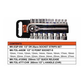 MK-SET-HAN002 (20 PCS SOCKET SET) (4402M 12P)