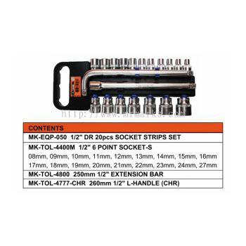 MK-SET-HAN003 (20 PCS BIT SOCKET SET) (4400M 6P)