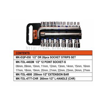 MK-SET-HAN004 (20 PCS SOCKET SET) (4402M 12P) 