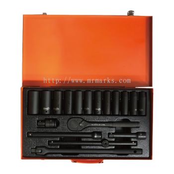 MK-TOL-84618 18PCS 1/2" DR. DEEP IMPACT SOCKET SET