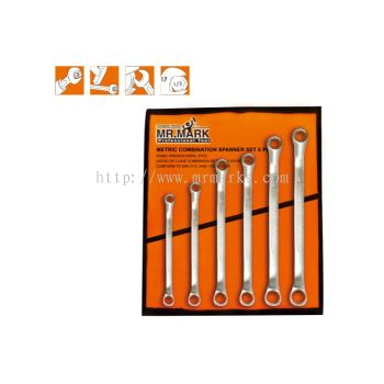 MK-TOL-10104M 6 PCS 45掳 DOUBLE RING WRENCH SET