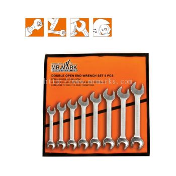 MK-TOL-11108M 8 PCS DOUBLE OPEN END WRENCH SET