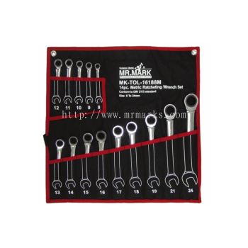 MK-TOL-16188M 14 PCS RATCHET WRENCH SET