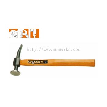 MK-AUT-10143 CURVED PEIN AND FINISHING HAMMER WITH WOODEN HANDLE