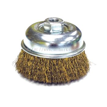 MK-WEL-13007 3" BRASS WIRE CUP BRUSH