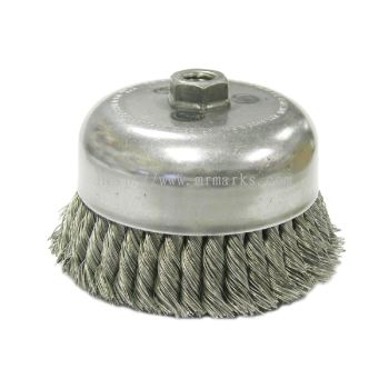 MK-WEL-13010 3" STAINLESS STEEL TWISTED WIRE CUP BRUSH