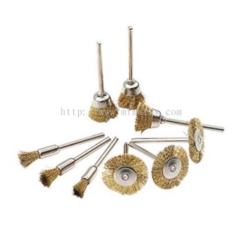 MK-WEL-13013 MINI BRASS WIRE CUP BRUSH WITH SHANK