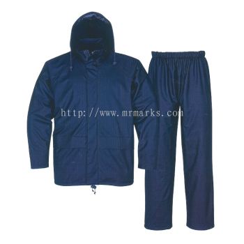 MK-SSC-K2000-DB EAGLE NYLON RAIN COAT (DARK BLUE)