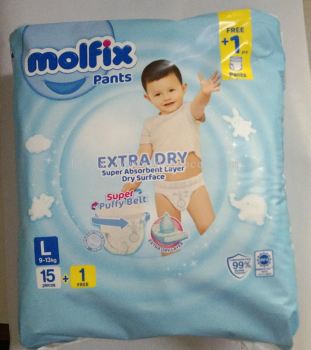 MOLFIX EXTRA DRY PANTS L15+1PCS