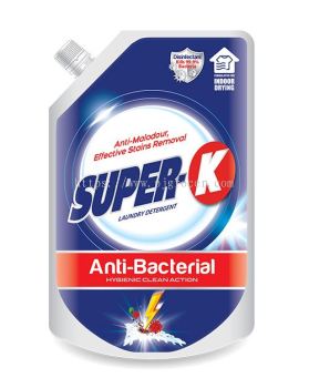 SUPER-K LAUNDRY LIQUID DETERGENT ANTI-BACTERIAL 1.8KG
