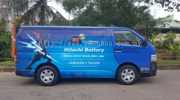 Van Advertising for Hitachi Battery