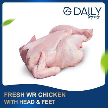 Fresh WR Chicken - with head & feet 