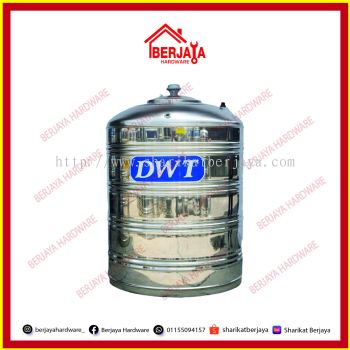 DWT VERTICAL FLAT BOTTOM WITHOUT STAND 304 STAINLESS STEEL WATER TANK
