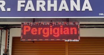 LED DISPLAY BOARD@ Klinik Pergigian Dr Farhana Kulim