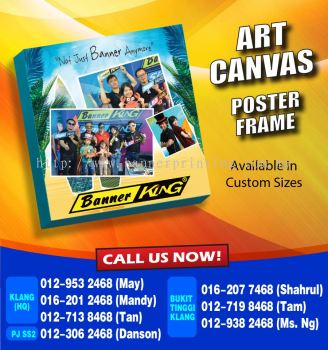Poster Frame With Art Canvas Printing
