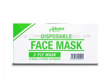 Adcare Disposable Face Mask 3PLY (50PCS)