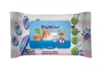 Petti Pet Wipes (Cat) 80 PCS