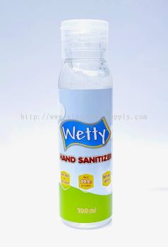 Wetty Antibacterial Hand Sanitizer 100ml (75% Alcohol) 