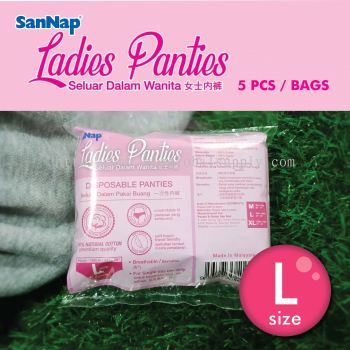 SanNap Disposable Ladies Panties 5 pieces (L Size)