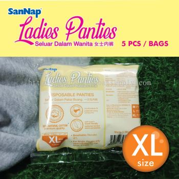 SanNap Disposable Ladies Panties 5 pieces (XL Size)