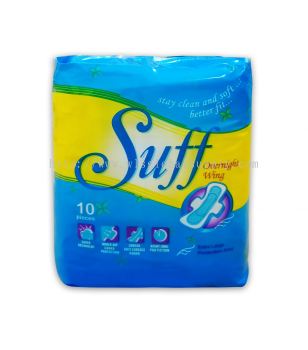 Suff Sanitary Napkin Overnight (Wing) 33cm 10's x 48 Bags (CARTON)