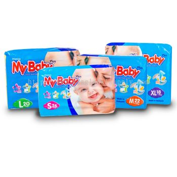 MyBaby Disposable Baby Diaper S, M, L, XL (Convenient)