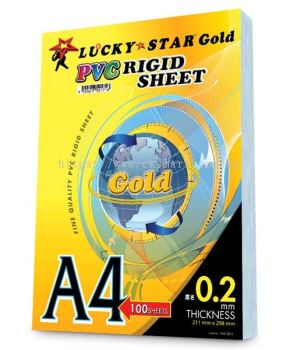 LUCKY STAR A4 PVC COVER 0.2MM
