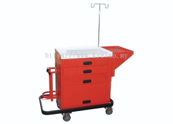 Med.emergency cart sealed lock system