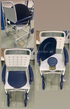 Commode Chair 2in1 with small tyre ( Rm1099 )