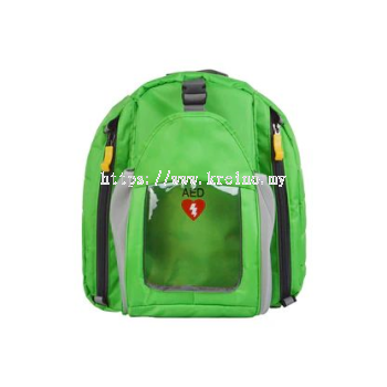 Green aed backpack ( empty )