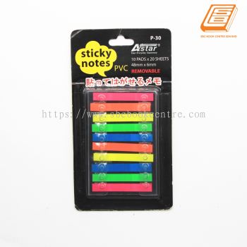 Astar  - 5 Colours Sticky Notes -(P-30)